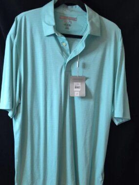 NWT Greg Norman Performance Golf Polo – Men’s XL – Aqua